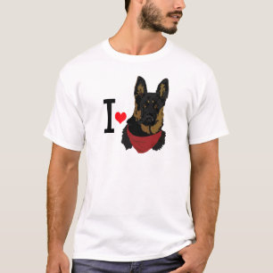 I Heart German Shepherd I love Shepards T-Shirt