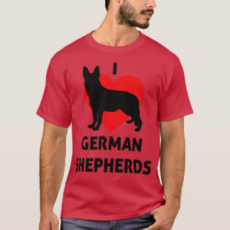 I heart German Shepherds Great for German Shepherd T-Shirt