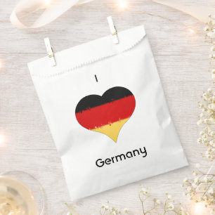 I Heart Germany German Flag  Favour Bags