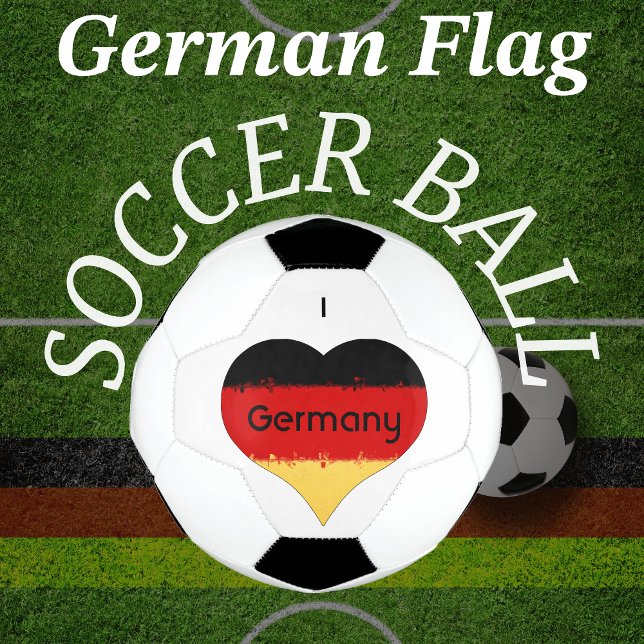 I Heart Germany German Flag  Football (Creator Uploaded)