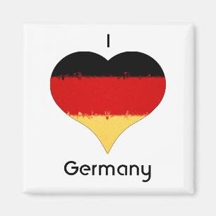 I Heart Germany German Flag Magnet