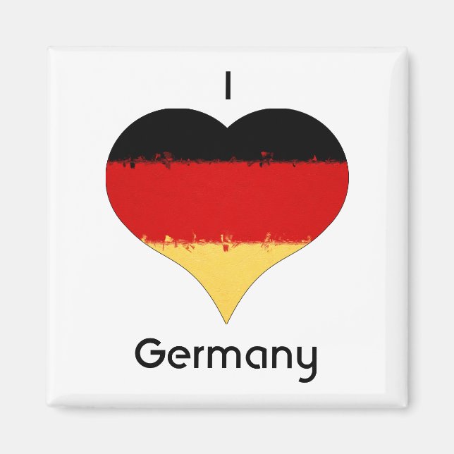 I Heart Germany German Flag Magnet (Front)