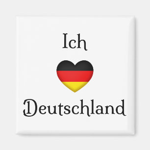 "I Heart Germany" German Pride World Traveler Magnet