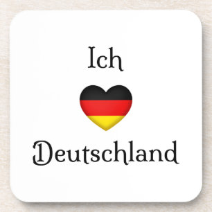 "I heart Germany" German Pride World Traveller Coaster