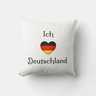 "I heart Germany" German Pride World Traveller Cushion