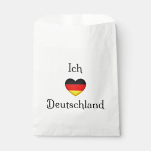 "I heart Germany" German Pride World Traveller Favour Bags