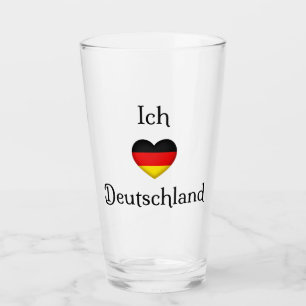 "I Heart Germany" German Pride World Traveller Glass