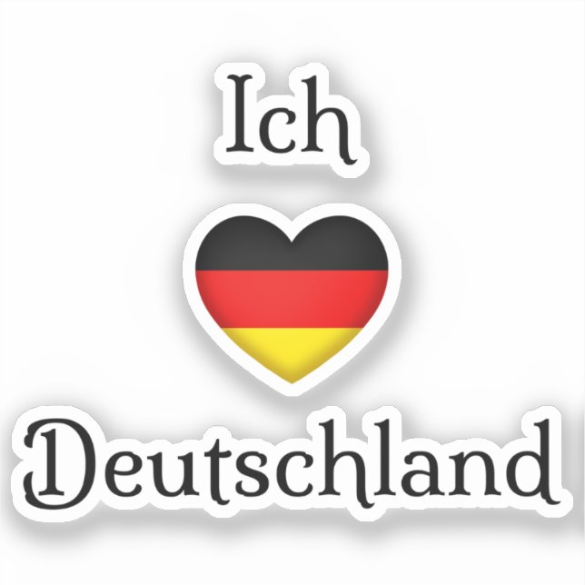 "I heart Germany" "Ich Liebe Deutschland" German (Front)