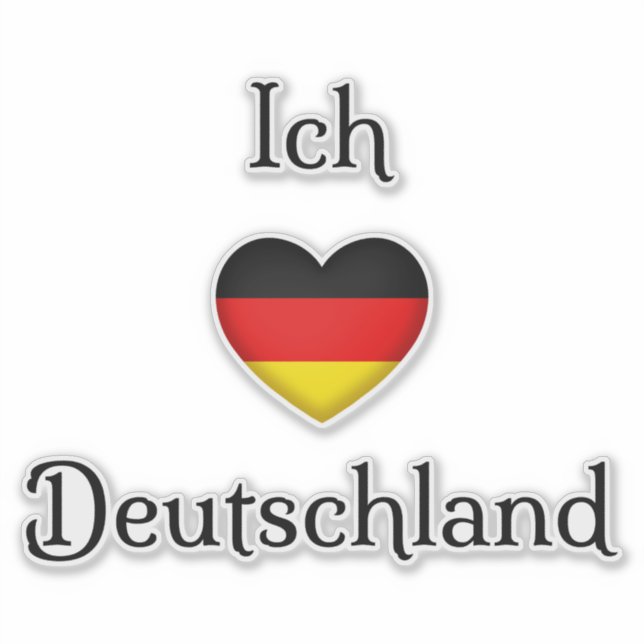 "I heart Germany" "Ich Liebe Deutschland" German (Front)