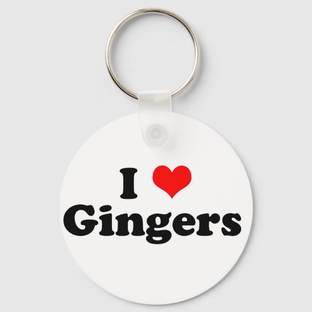 I Heart Gingers Key Ring (Front)