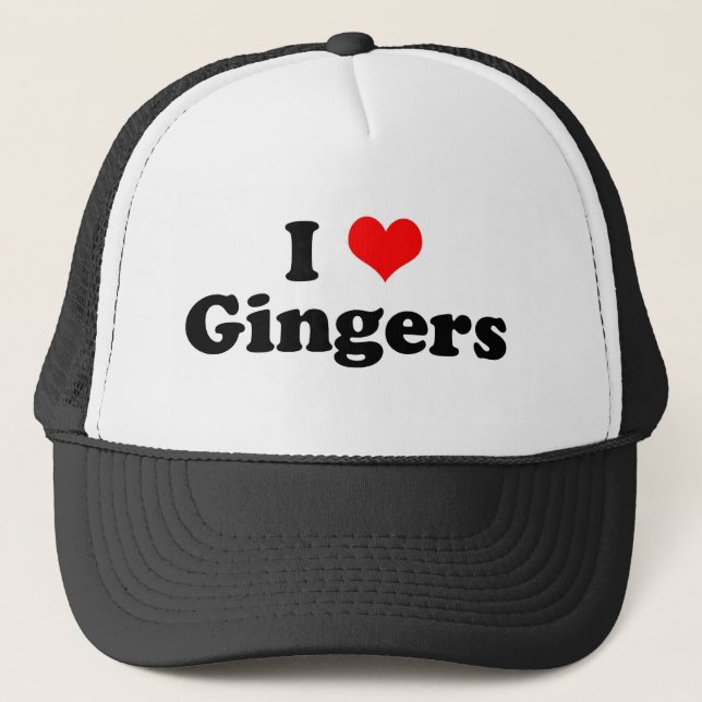 I Heart Gingers Trucker Hat (Front)