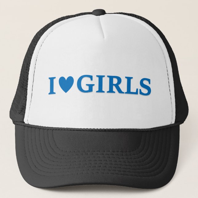 I "Heart" Girls Trucker Cap (Front)