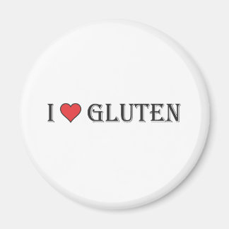 I Heart Gluten - Clear Background Magnet