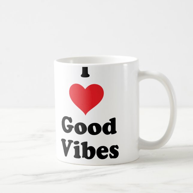 I (Heart) Good Vibes Coffee Mug (Right)