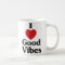 I heart good vibes simple love coffee mug