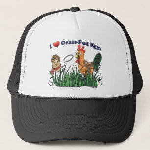 I Heart Grass-Fed Eggs Trucker Hat