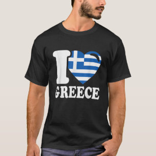 I Heart Greece Beautiful Greek Country I Love Gree T-Shirt