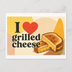 "I [Heart] Grilled Cheese" Postcard