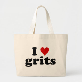 I Heart Grits Large Tote Bag