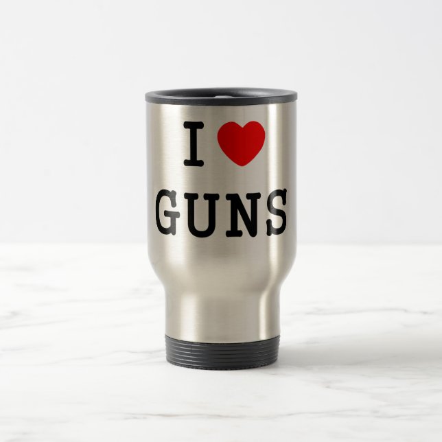 I Heart Guns Travel Mug (Center)