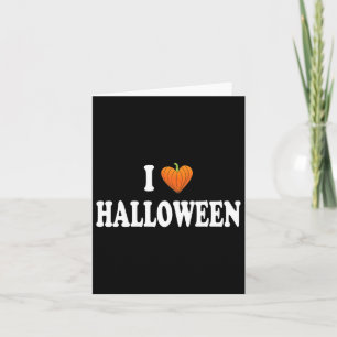 I Heart Halloween Costume Card