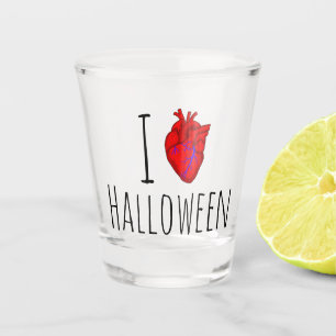 I Heart Halloween Shot Glass