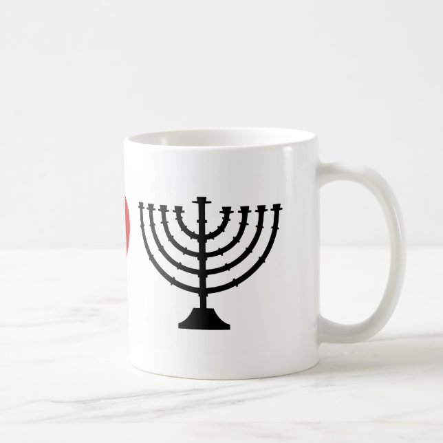 I HEART HANUKKAH COFFEE MUG (Right)