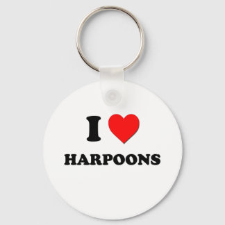 I Heart Harpoons Key Ring