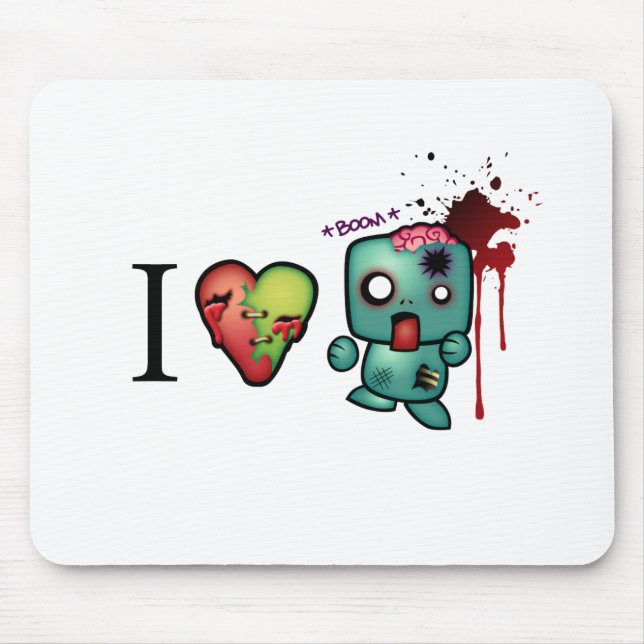 I Heart Headshots Mouse Mat (Front)