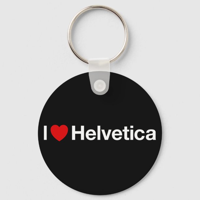 I heart Helvetica Key Ring (Front)