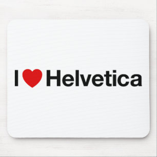 I heart Helvetica Mouse Mat