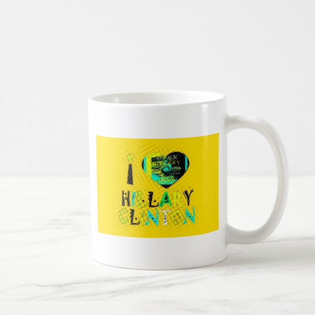 I Heart Hillary Clinton: Graffiti Expression Art Coffee Mug (Right)