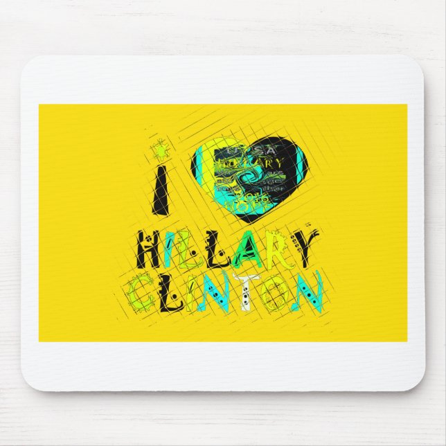 I Heart Hillary Clinton: Graffiti Expression Art Mouse Mat (Front)