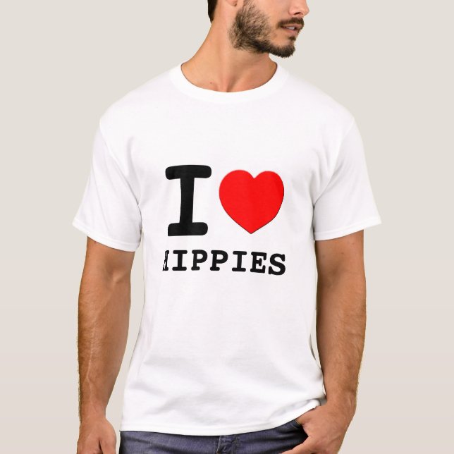 I Heart Hippies T-Shirt (Front)