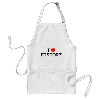 I Heart History Standard Apron