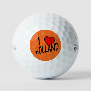 I Heart Holland bk on or tmtp5 gbcnt Golf Balls