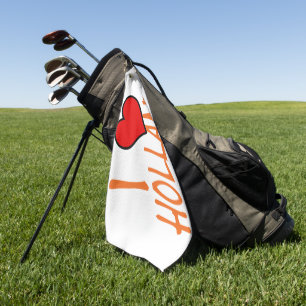 I Heart Holland or on wt gtcnt Golf Towel
