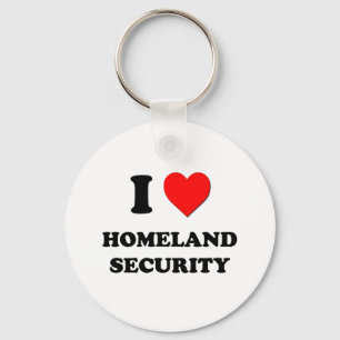 I Heart Homeland Security Key Ring