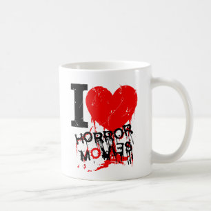 I HEART HORROR MOVIES COFFEE MUG