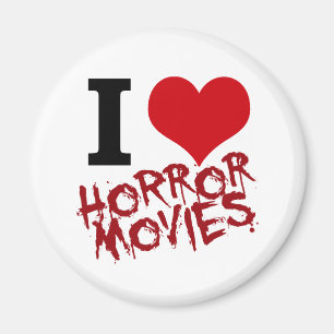 I Heart Horror Movies Magnet