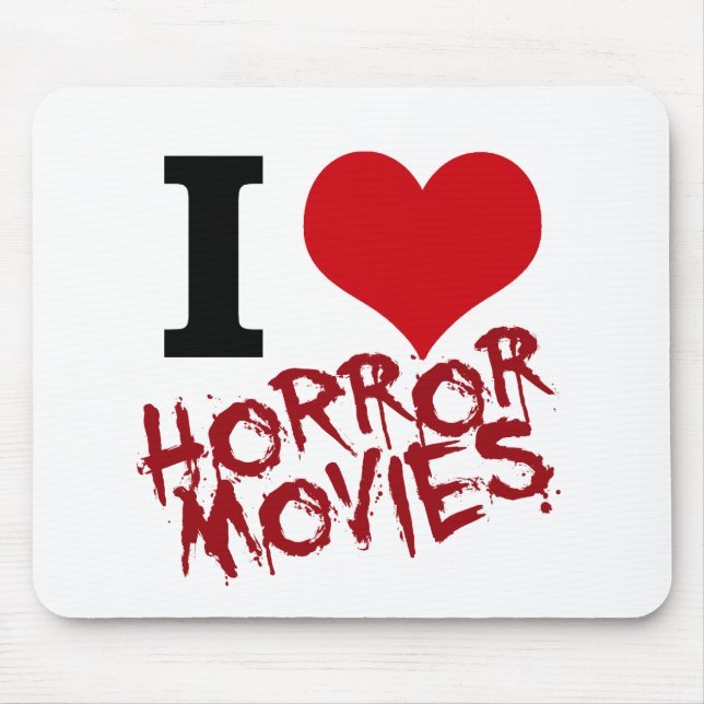 I Heart Horror Movies Mouse Mat (Front)