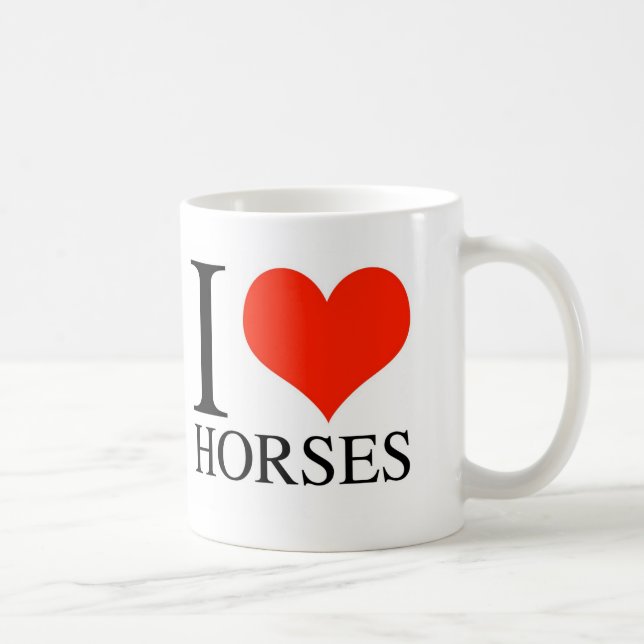 I Heart Horses Coffee Mug (Right)