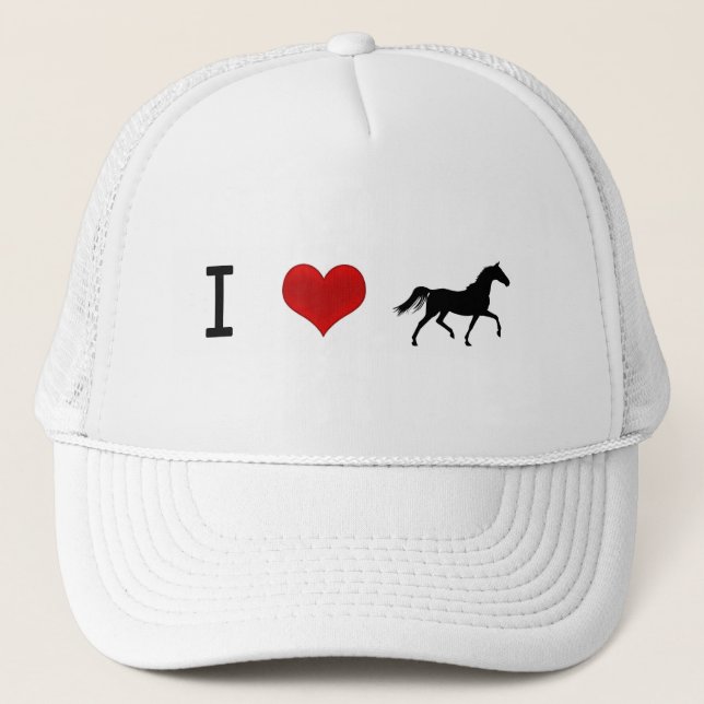 I heart Horses Trucker Hat (Front)