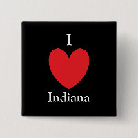 I Heart Indiana Button