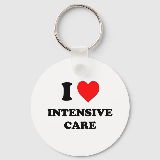 I Heart Intensive Care Key Ring (Front)