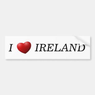 I Heart Ireland bscn Bumper Sticker
