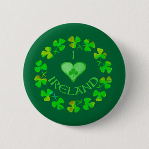 I Heart Ireland Buttons