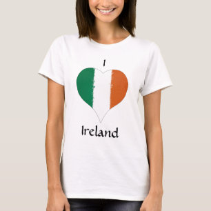 I Heart Ireland Irish Flag T-Shirt