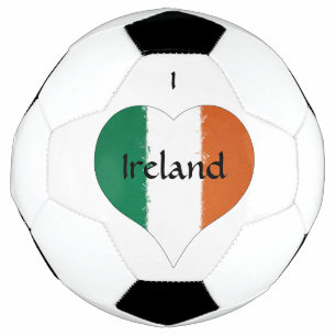 I Heart Ireland Irish Tricolor Flag Football