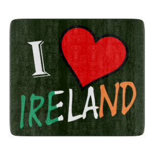 I Heart Ireland overlay cbt Cutting Board